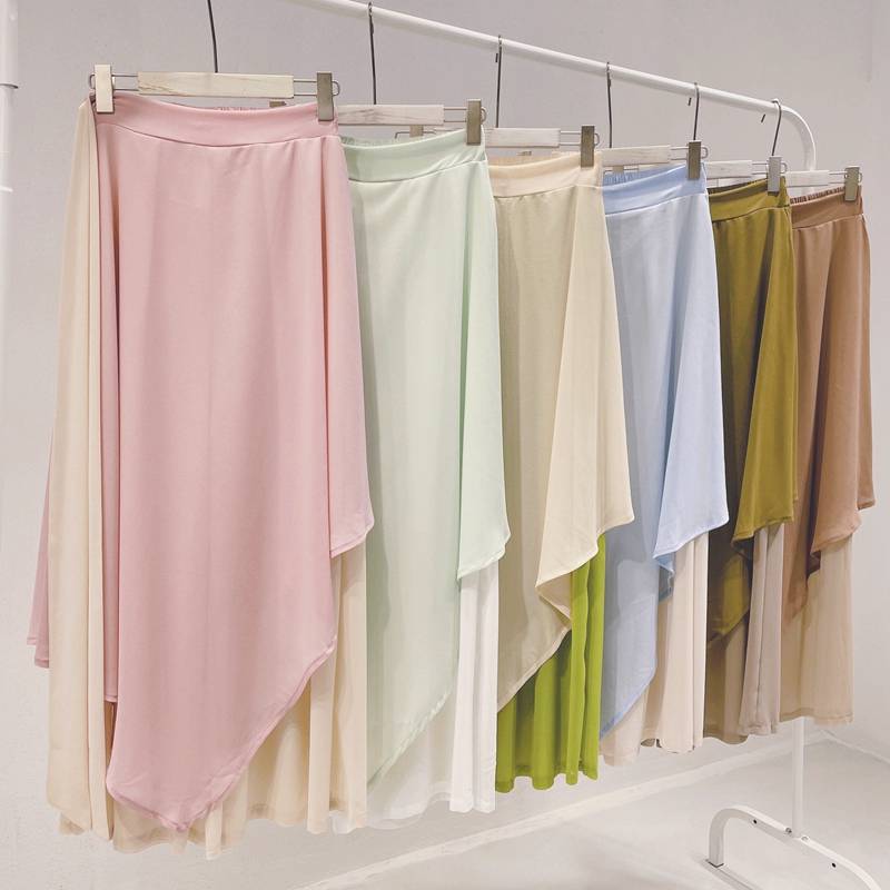Classical dance elegant female dance clothing chiffon powder floating wide -leg pants Chinese style national dance exercise pants performance clothing