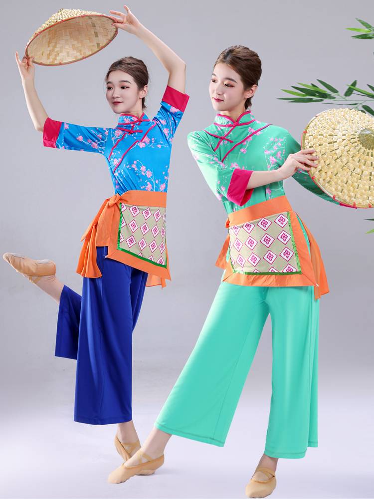 National Clothing New Village Gusai Tea Dance Dance Performance Dancing April Plaza Dance Set Dance Set Large size