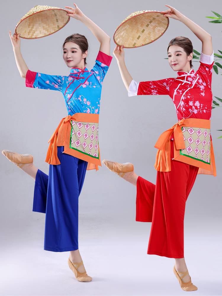 National Clothing New Village Gusai Tea Dance Dance Performance Dancing April Plaza Dance Set Dance Set Large size