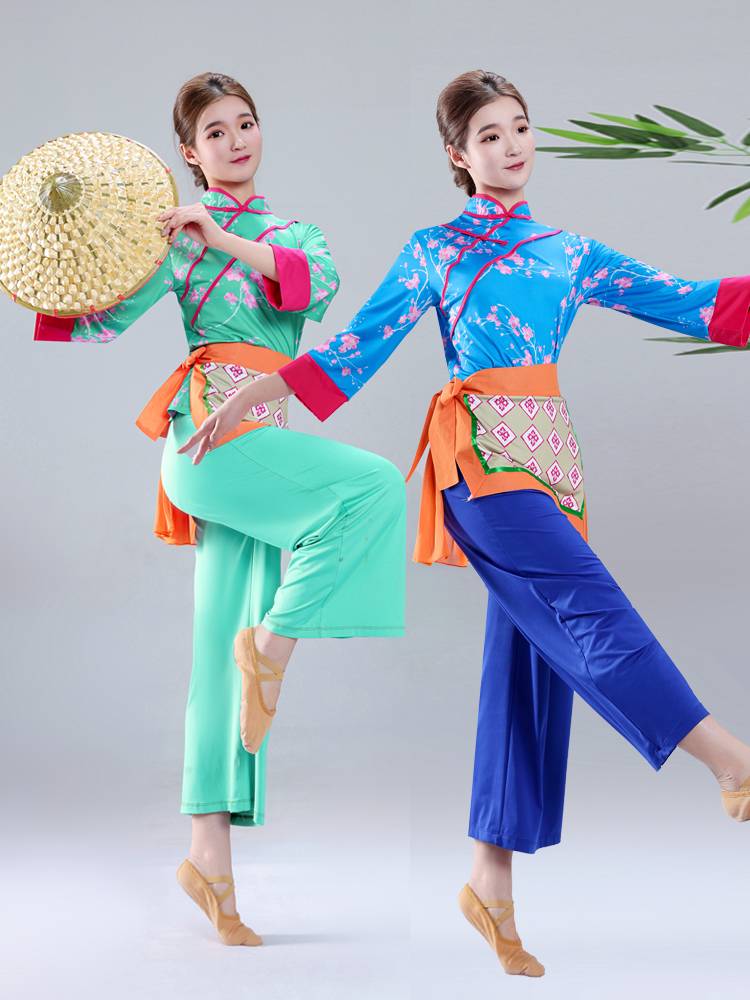 National Clothing New Village Gusai Tea Dance Dance Performance Dancing April Plaza Dance Set Dance Set Large size