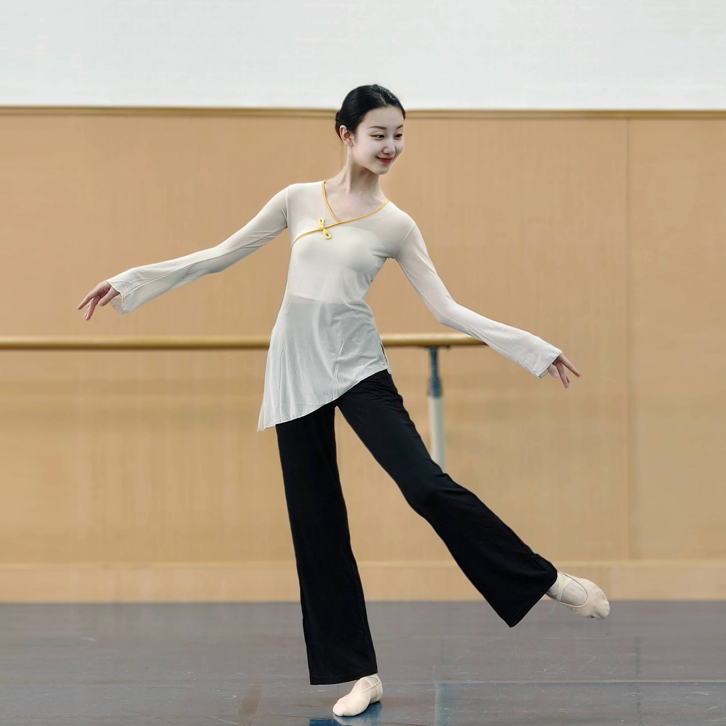 Classical dance long -sleeved top Chinese dance gauze dance service national dance exercise skills suit suit performance performance performance