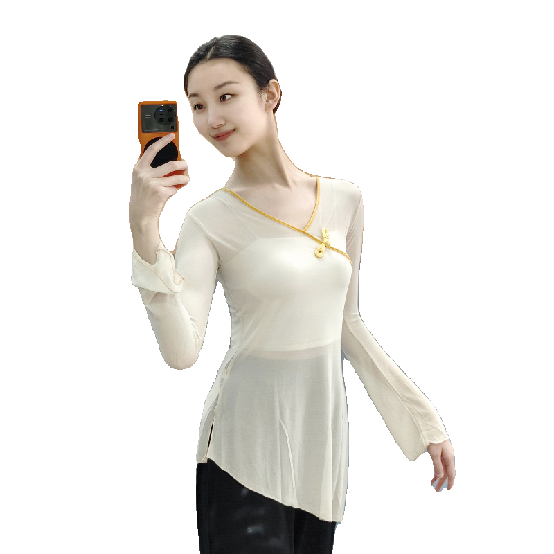 Classical dance long -sleeved top Chinese dance gauze dance service national dance exercise skills suit suit performance performance performance
