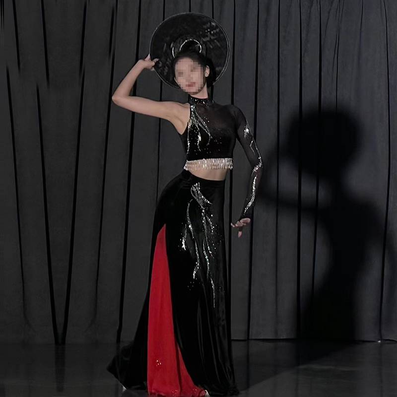 Dai dance service peacock dance big dance skirt test exercises practice uniforms in the West Shuangshuang version of Nanhua waist hip performance clothing