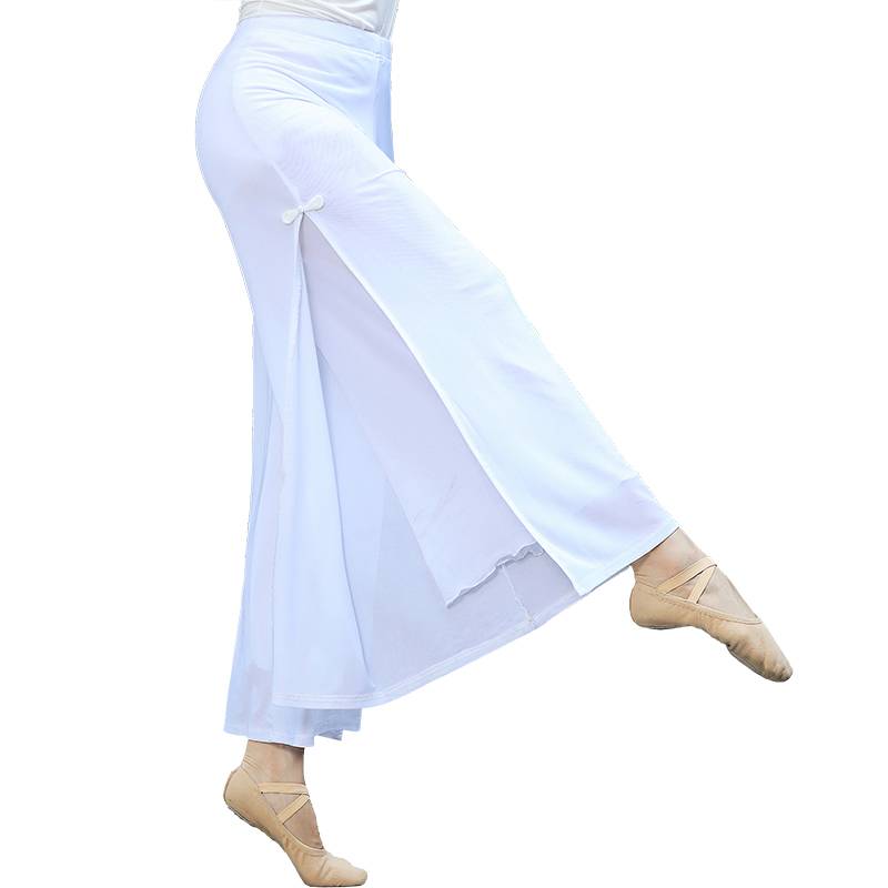 Classical dance wide -leg pants elegant split gauze pants female adult new Chinese style national dance pants classical dance pants