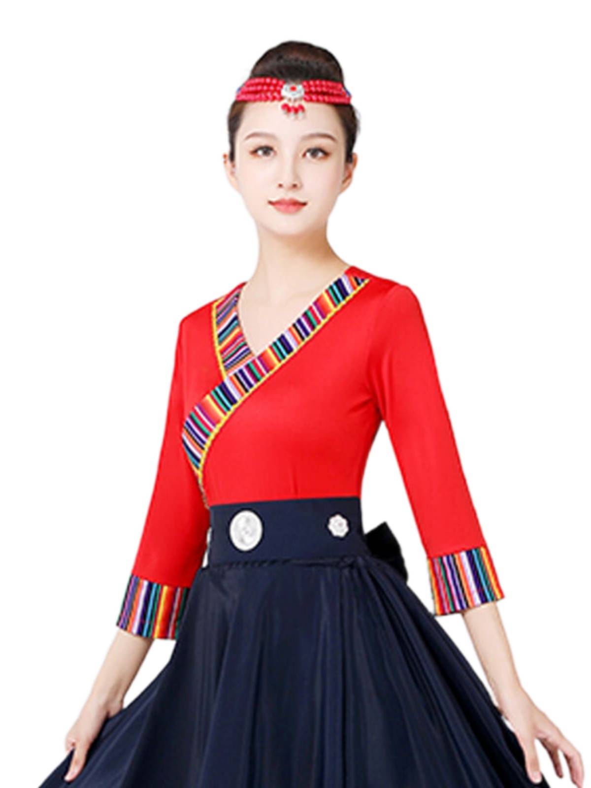 The Tibetan Dance Show, the dress girl in the Garment Square
