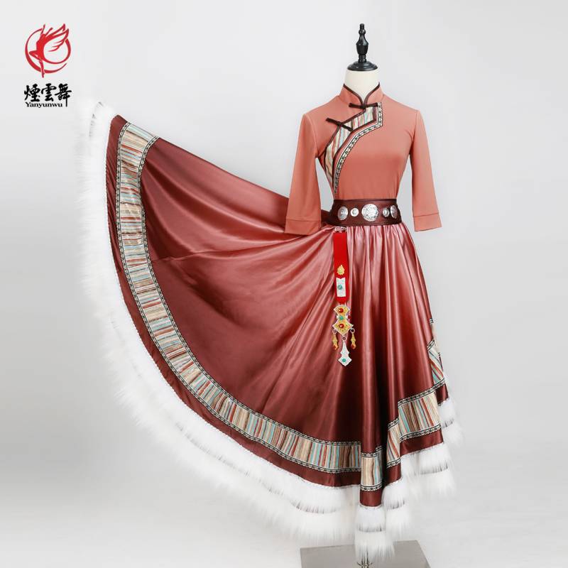 Yanyun Dance Tibetan dance "Twilight" performing clothes solo dance art test service minority training service customization