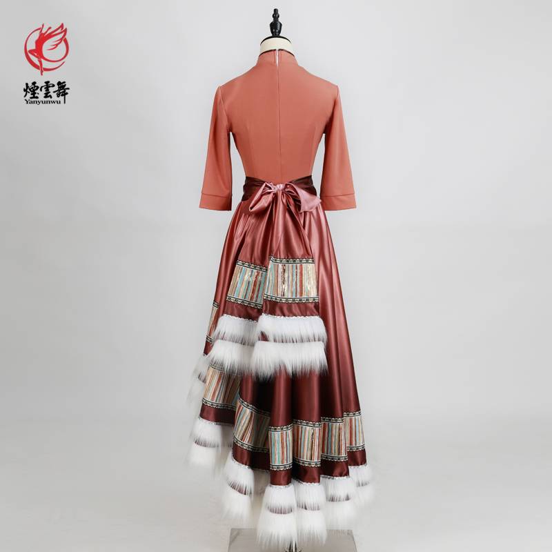 Yanyun Dance Tibetan dance "Twilight" performing clothes solo dance art test service minority training service customization