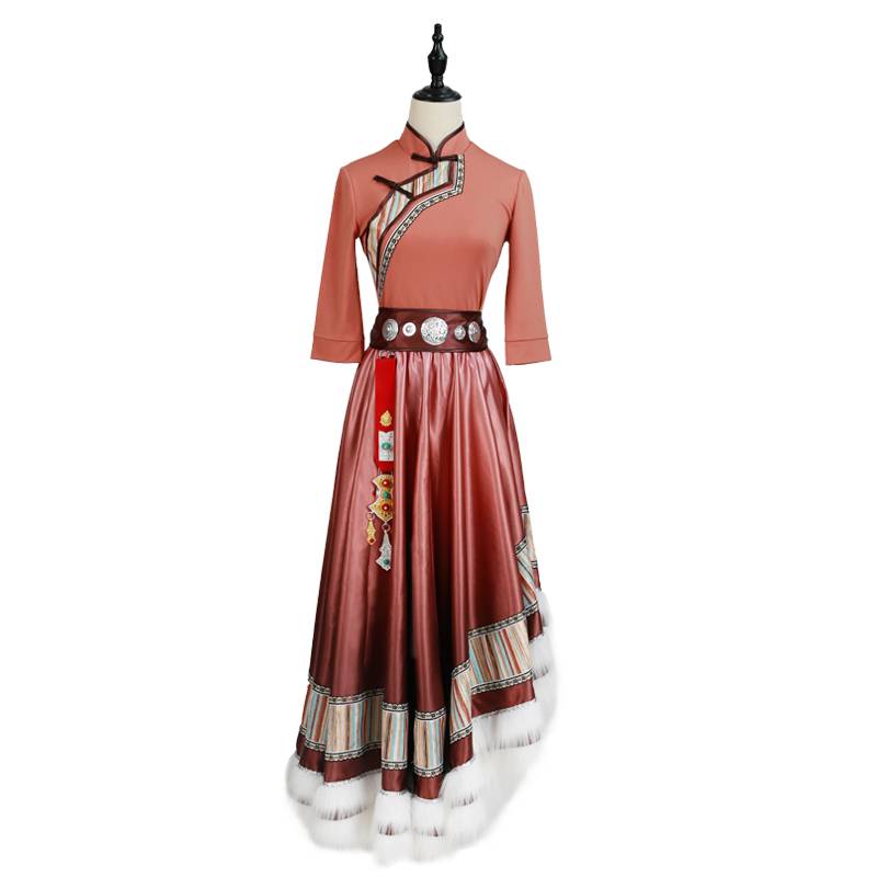 Yanyun Dance Tibetan dance "Twilight" performing clothes solo dance art test service minority training service customization