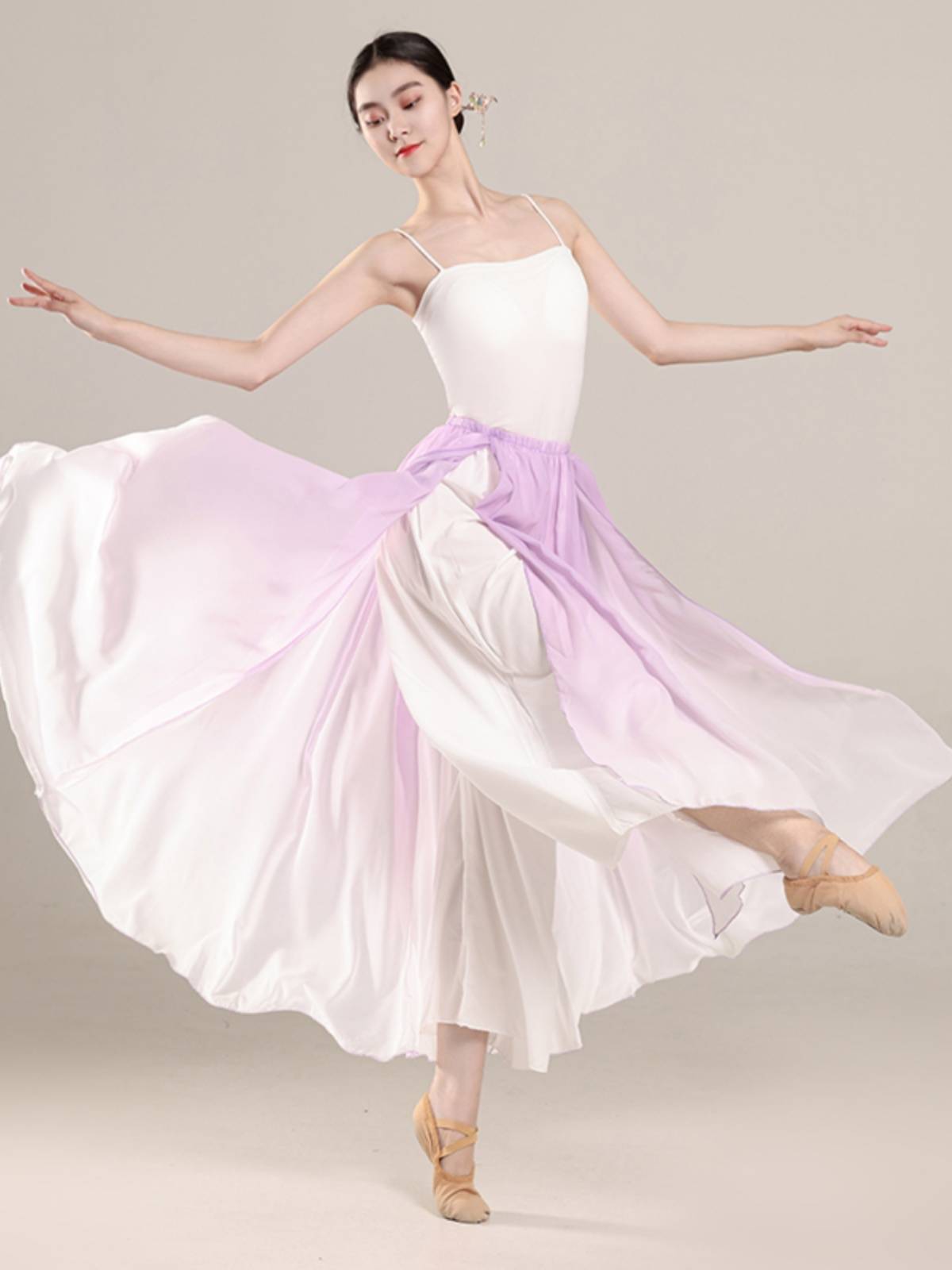 Classical Dance Performance Server New Fan Sleeve Jacks Performing Giney Jacket Chinese Dance National Plastic Dance Dance Series