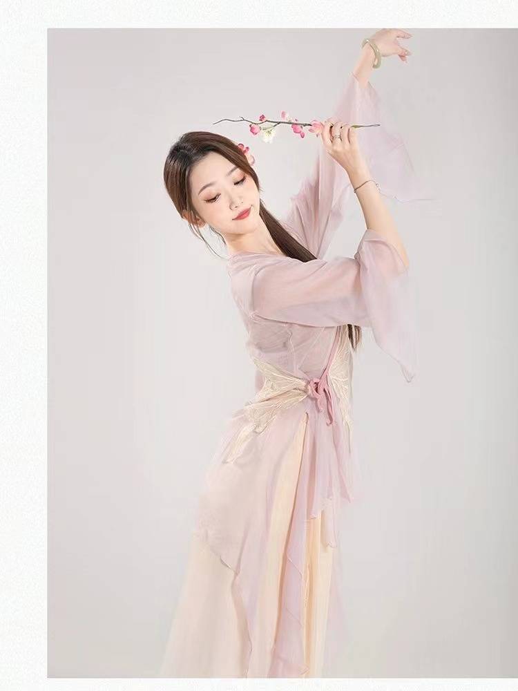 Classical dance service professional practice service national dance long chiffon yarn Chinese dance performance table acting test clothing clothing