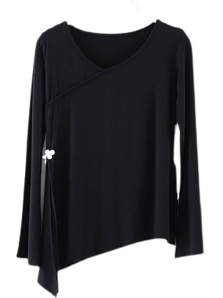Dance service female adult practitioners practice classical dance body rhyme yoga service national dance collection training autumn and winter long sleeve tops