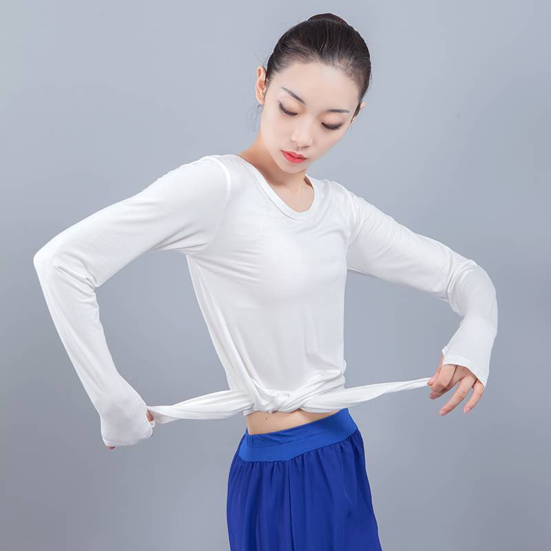 Mordell's hands-on dance costumes, long-sleeve modern-day dance clothes, classical national yoga shirts