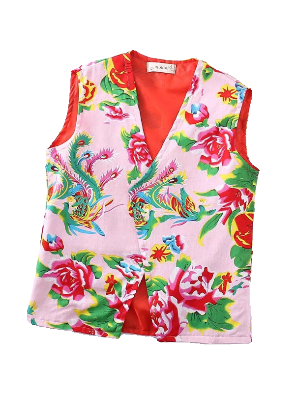 Northeast Grand Flower Bob Valenta Shoulder Spring and Summer Ethnic Studies Performance Services Two People Transfer to Performance Net Red Funny Tang Costume