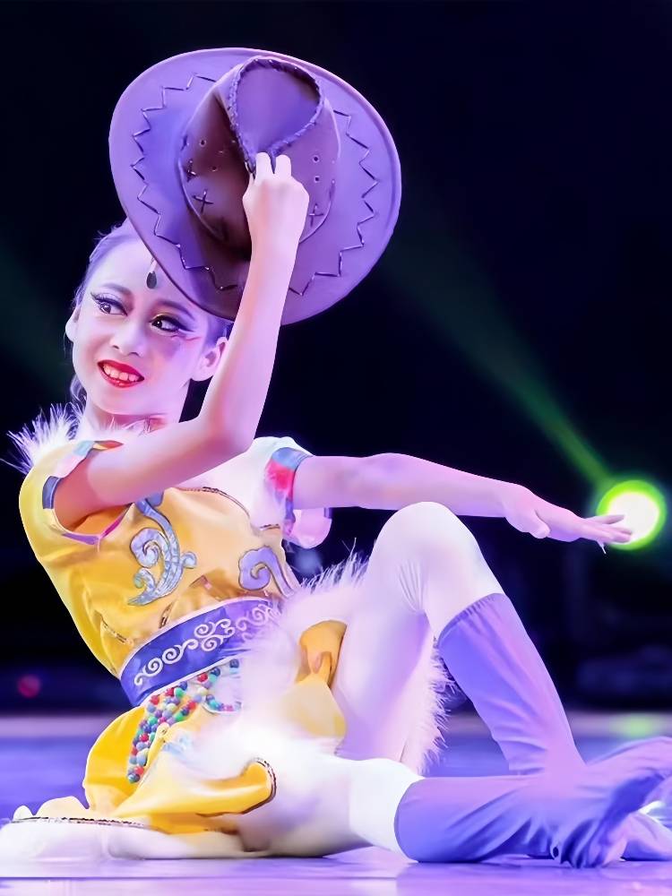 H herdsmen New Song Children's Performance Clothing Tibetan Dance Wish Wish Children's Tibetan Dance Examination Performance National Style