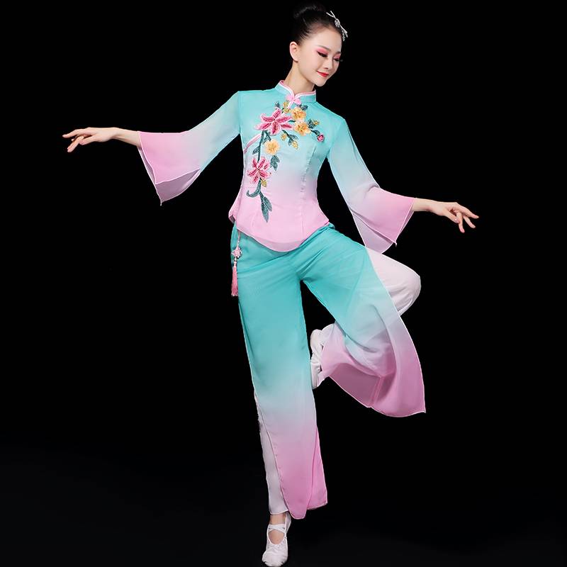 Classical Dance Performance Services Girls Eap 2024 New Chinese Style Fan Dance Dance Modern Yangge Set