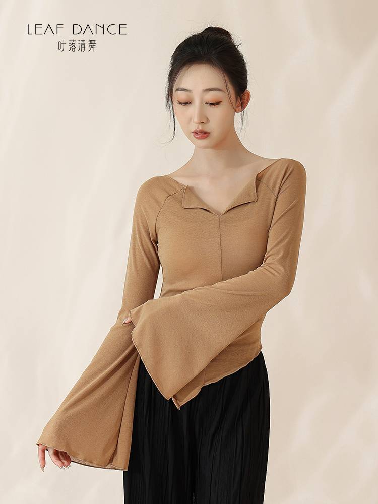 Ye Luo Qing Dance Classical Dance Practice Slim Slim Slim Long Sleeve Jacket Chinese Dance Nation's Permanent Moon Dance Dance Services