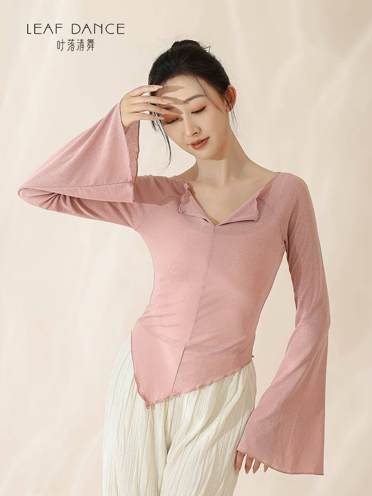 Ye Luo Qing Dance Classical Dance Practice Slim Slim Slim Long Sleeve Jacket Chinese Dance Nation's Permanent Moon Dance Dance Services