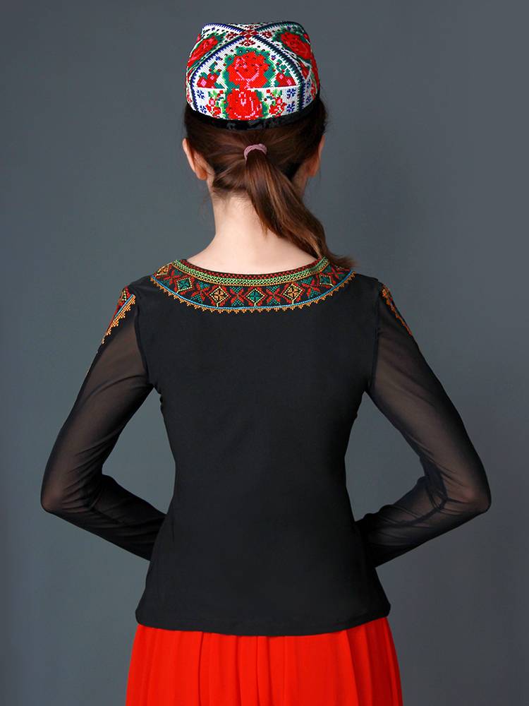 Quanjiang dance costumes for adult embroidery in national costumes