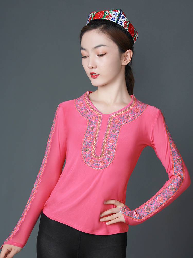 Quanjiang dance costumes for adult embroidery in national costumes
