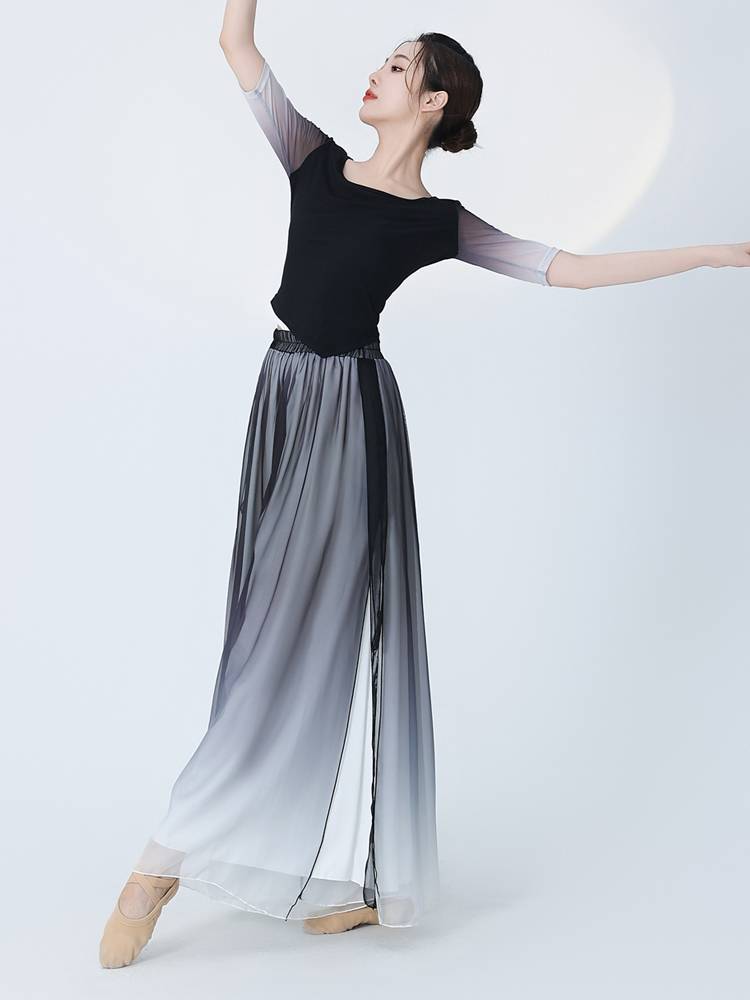 Summer Classical Dance Performance Servant Female Permanent Ink Ink Modern National Dance Practice Dressing Chinese Dance Dance Clothing
