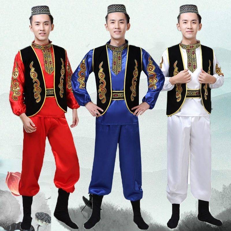 Xinjiang Dance Clothing Performance Services Men's and Women's Adult National Plaza Dance Skirt Performance Series Uighurs Big Skirt