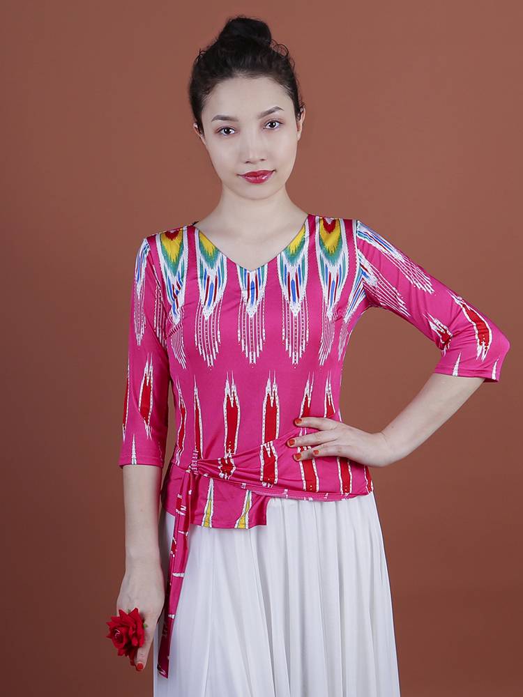 Xinjiang Dance Performance Service National Features Edryce Printing Seven Points Sleeve Clothing Victoria Plaza Dance Dance