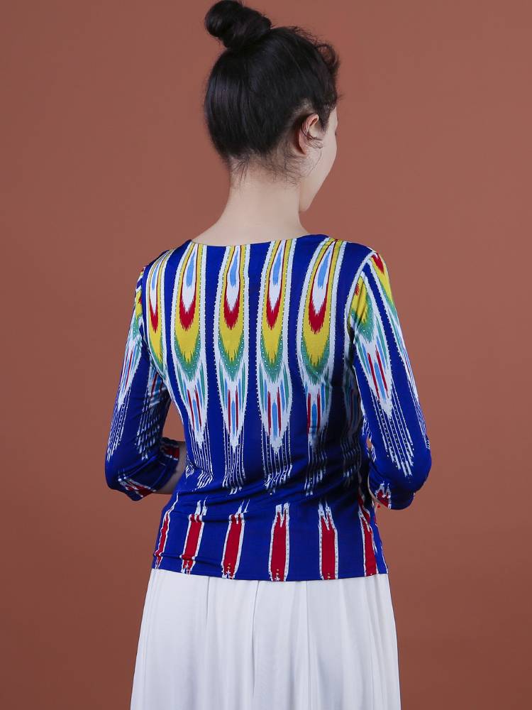 Xinjiang Dance Performance Service National Features Edryce Printing Seven Points Sleeve Clothing Victoria Plaza Dance Dance
