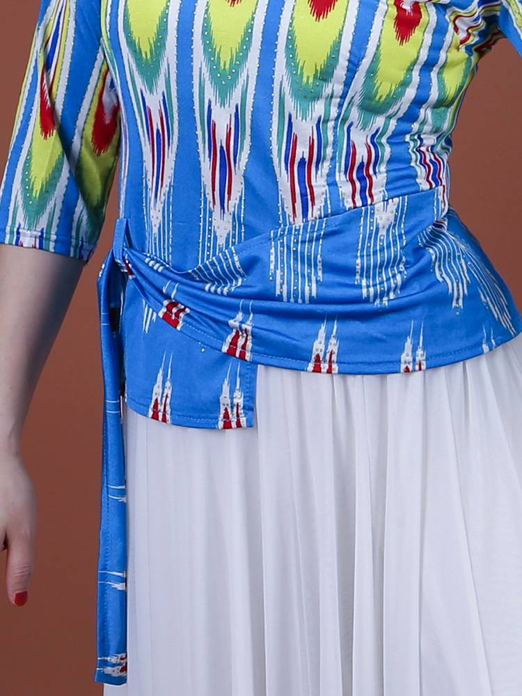 Xinjiang Dance Performance Service National Features Edryce Printing Seven Points Sleeve Clothing Victoria Plaza Dance Dance