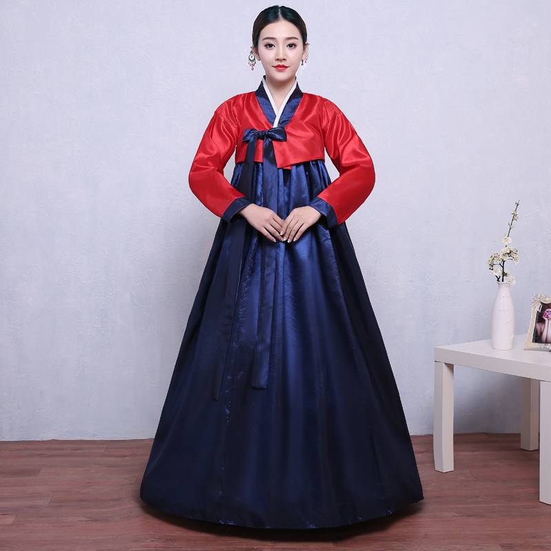 New improving Korean traditional lady's court wedding daily performance Hanbok Korean Korean national service dance Taiwanese costume