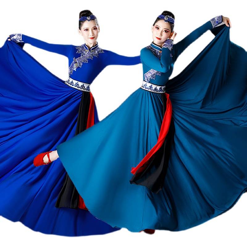 Mongol dance show dress, part-time dress for ethnic minorities, adult art examination, Mongolian dance costume