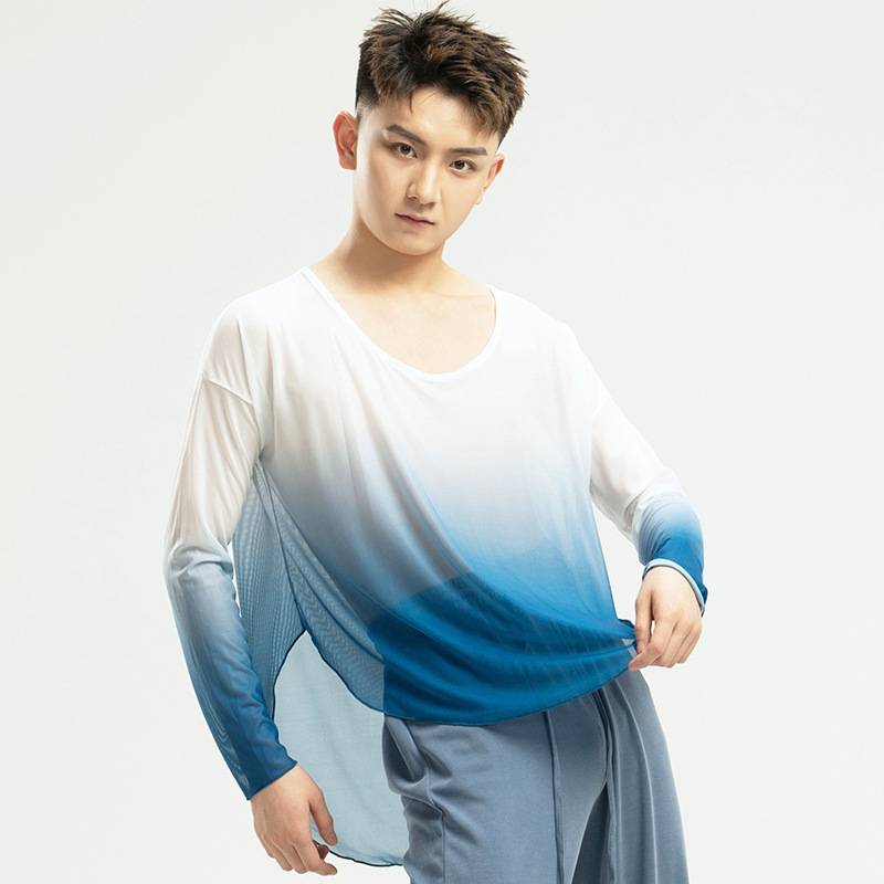 Summer men's and women's same classical dance clothes, elegant body rhyme gauze, Chinese dance modern dance style practice service