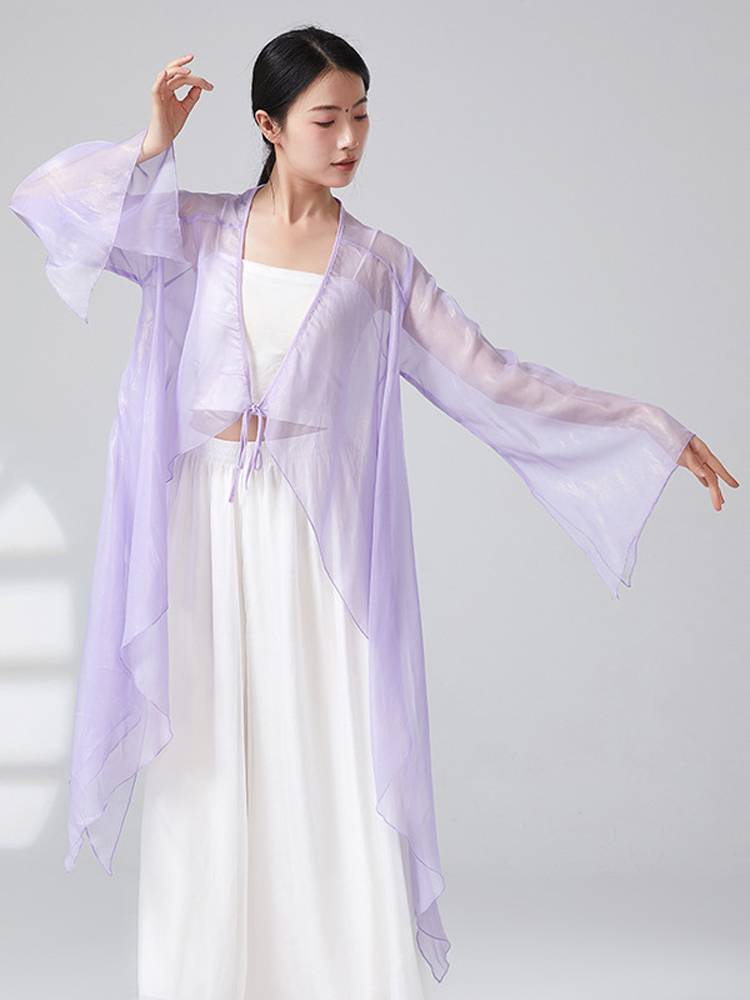 Summer past life, white snake national style national style national classical dance students performed the horn sleeve elegant art test yarn clothing girl