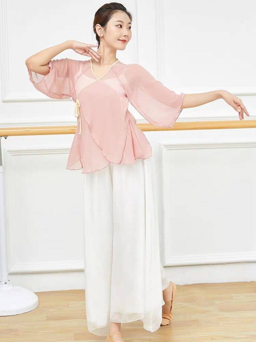 Classical dance clothing female adult -shaped body practice clothes, elegant shirt, rhyme yae, modern dance national dance performance