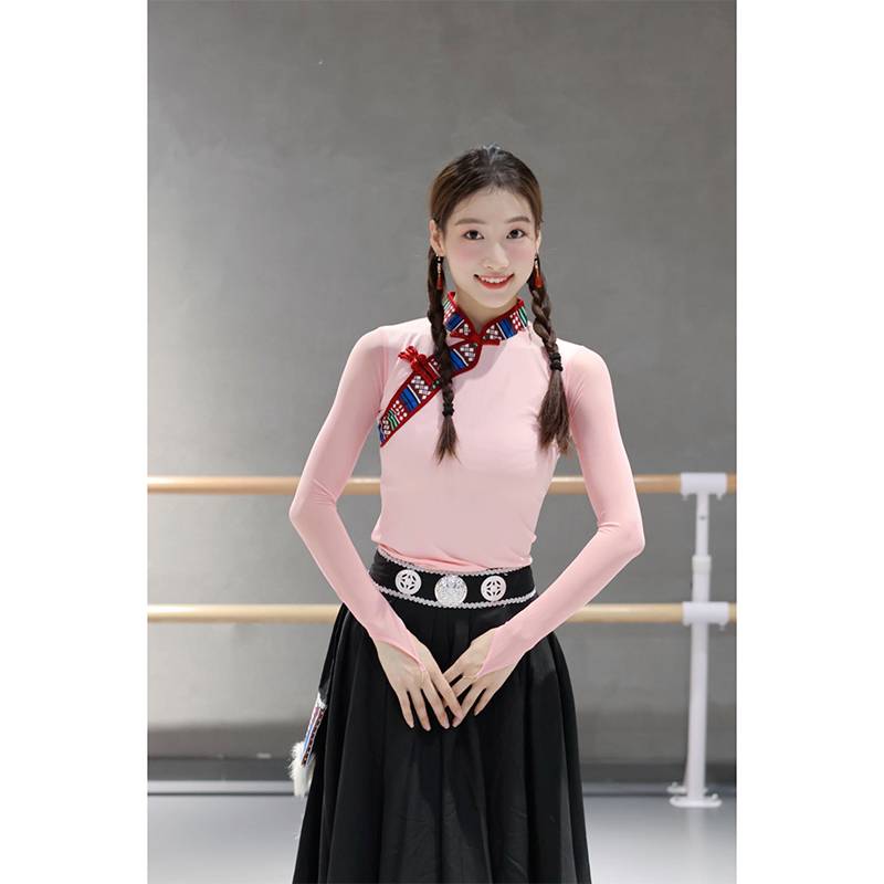 2024 New Tibetan Dance Performance Clothing Female Student Art Test Dress National Stage Performance Daping Skirt