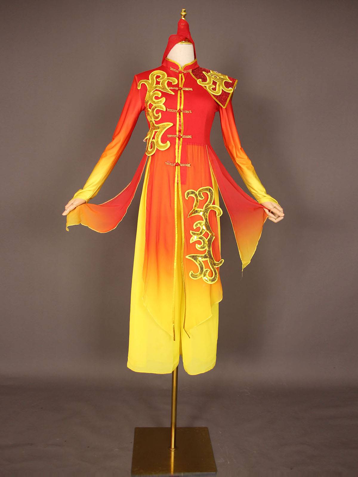 Rental modern dance performance, female elegant Chinese style drum, the opening dance, national dance, Yangge clothing girl