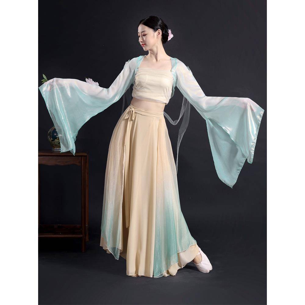None of the Great Zuo Senyu Classical Dance Services Girls' Practice Gunnarian National Dance Han Tang Yue watching clothing
