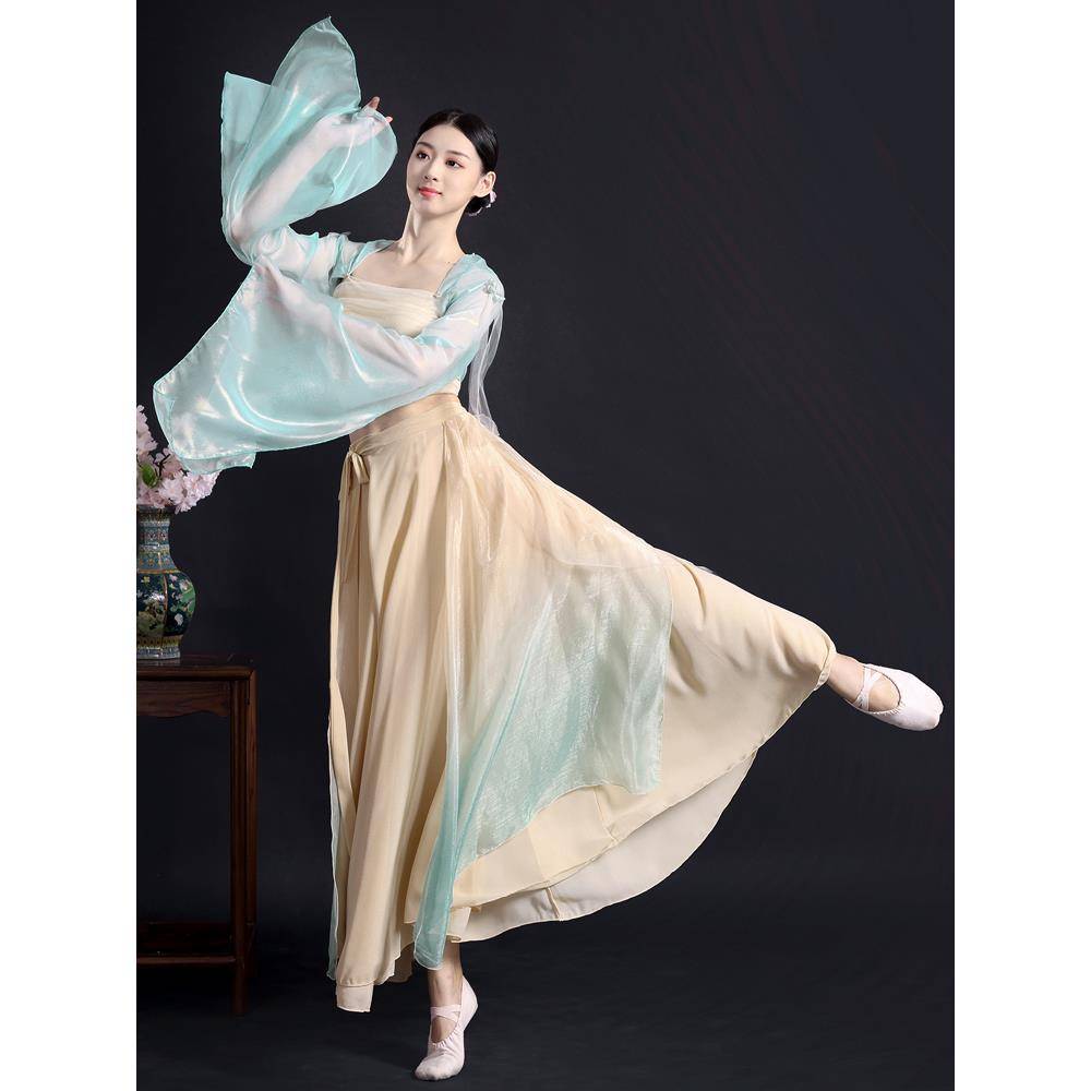 None of the Great Zuo Senyu Classical Dance Services Girls' Practice Gunnarian National Dance Han Tang Yue watching clothing