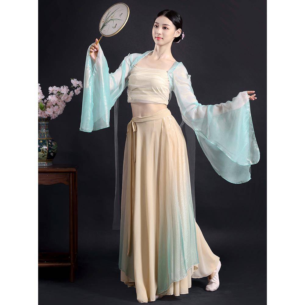 None of the Great Zuo Senyu Classical Dance Services Girls' Practice Gunnarian National Dance Han Tang Yue watching clothing