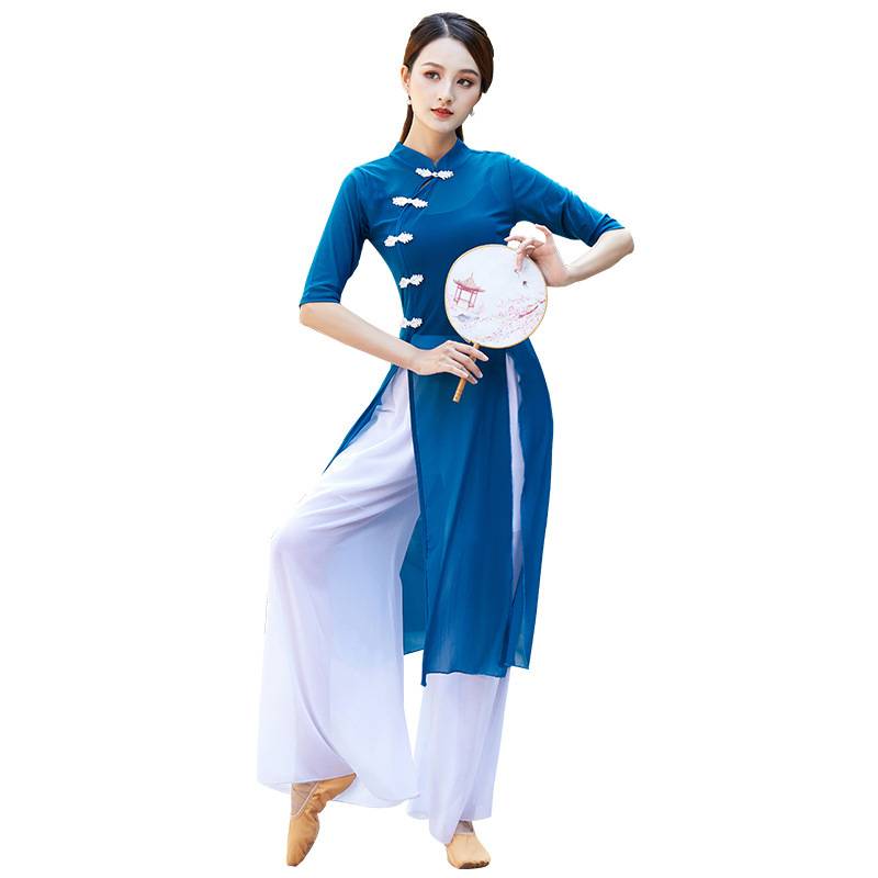New Modern Dance Square Dance Classical Dance Ethnic Dance Costumes Cheongsam Rhyme Performance Performance Dance Net Sweet Clothing