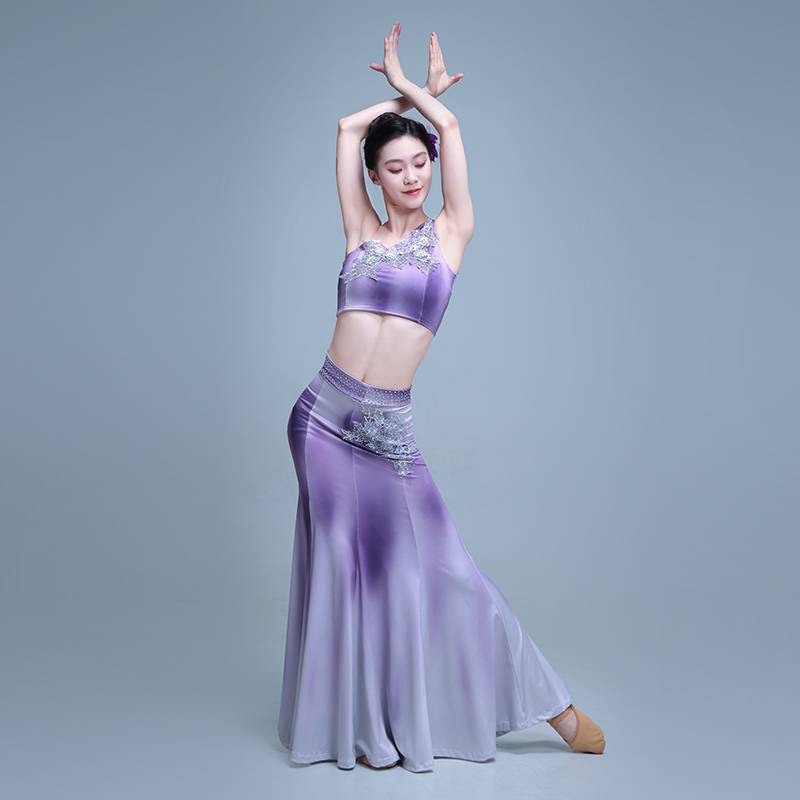 Dai dance performance service female art test fishtail dance skirt practice service West Shuangshanna national peacock dance performance clothing