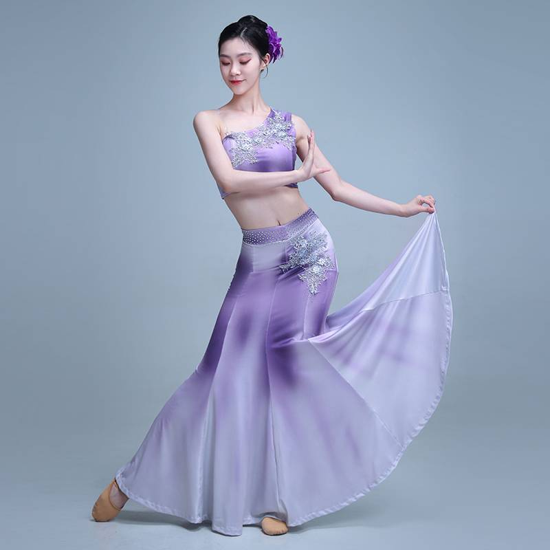 Dai dance performance service female art test fishtail dance skirt practice service West Shuangshanna national peacock dance performance clothing
