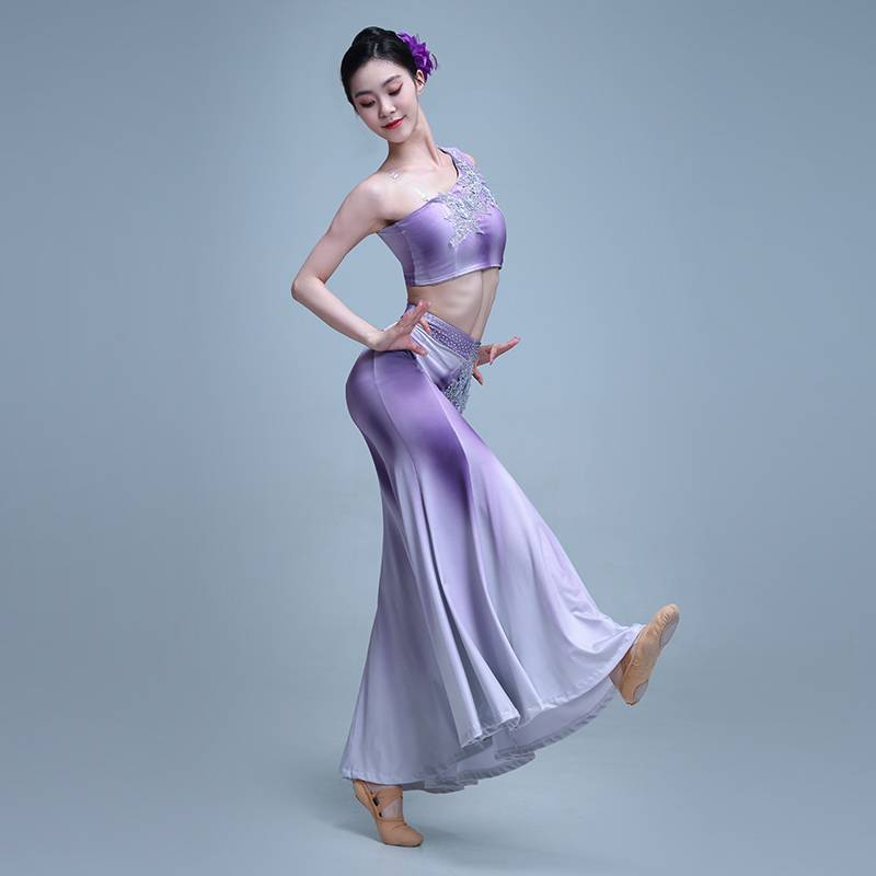 Dai dance performance service female art test fishtail dance skirt practice service West Shuangshanna national peacock dance performance clothing