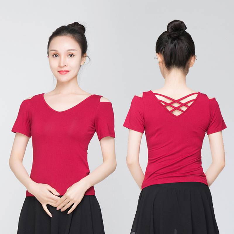 Spring and summer dance service female Modal top Modern classical national dance exercises, adult new art testing clothes