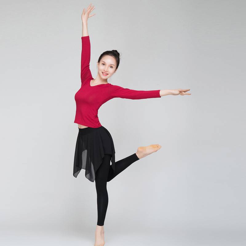 Spring and summer dance service female Modal top Modern classical national dance exercises, adult new art testing clothes