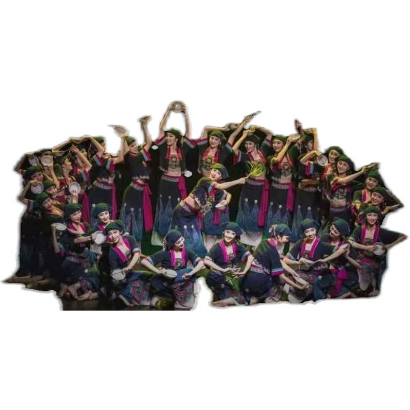 Echo the 13th Lotus Award Women's Group Dance Folk National Dance 56 ethnic performance costumes