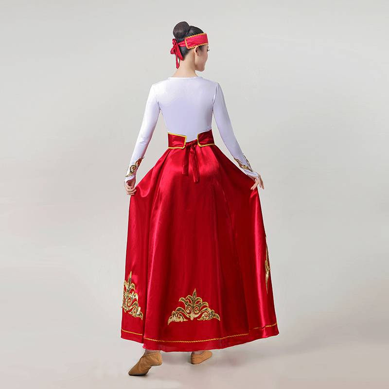 Mongol dress girl modern-day national dance show costumes for the classic Tibetan half-dressing