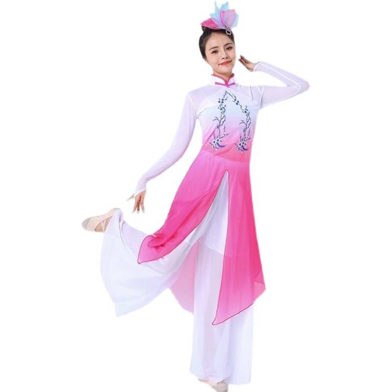 Classical Dance Performance Servant Female Permanent Classical New Chinese Style National Plaza Dance Fan Purple Umbrella Dance Clothing Adults
