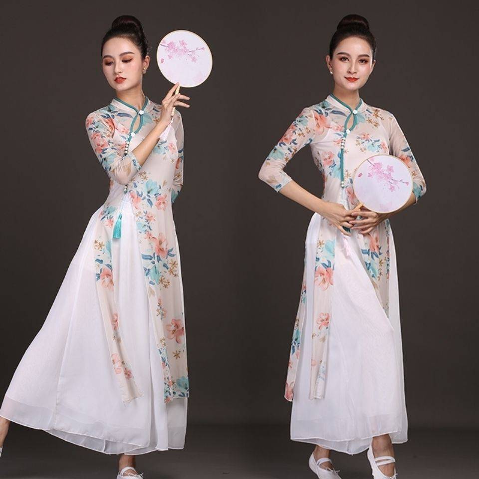 Classical dance service female elegant gauze Chinese dance exercise national dance body dance body rhyme top fairy style and ancient style performance service