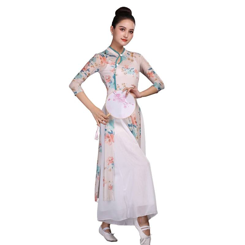 Classical dance service female elegant gauze Chinese dance exercise national dance body dance body rhyme top fairy style and ancient style performance service