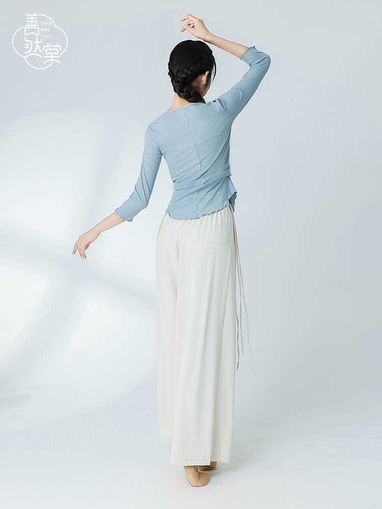 Shan Rantang's new modern dance, elegant and loose practice clothes summer Chinese dance nation dance body rhyme dance girl